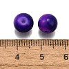 (Defective Closeout Sale: Uneven Painted)Baking Paint Glass Round Beads DGLA-XCP0001-24-3