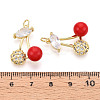 Brass Micro Pave Cubic Zirconia Pendants KK-N265-05G-3