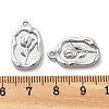 Anti-Tarnish 304 Stainless Steel Pendants STAS-R130-55P-3