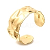 Textured 304 Stainless Steel Cuff Bangles for Women STAS-Z108-09G-01-4