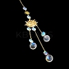 Glass Teardrop Big Pendant Decorations LS-HJEW-M005-05A-G-3