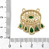 Brass Micro Pave Cubic Zirconia Pendants KK-S526-11G-B-3