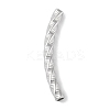304 Stainless Steel Curved Tube Beads STAS-M071-03F-P-2