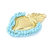 Brass Measle Pendants KK-S390-01G-01-2