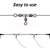 30Pcs 6 Styles 3 Way Cross-Line Barrel Fishing Swivels FIND-FH0010-07-5