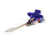 Glass Evil Eye Pendant Decorations HJEW-WH0006-52-2