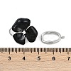 Brass Micro Pave Clear Cubic Zirconia Fold Over Clasps KK-U043-08P-01-3