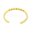 Brass Micro Pave Clear Cubic Zirconia Open Cuff Bangles BJEW-Z062-26G-3