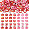 70Pcs 7 Colors Transparent Resin Rondelle European Beads RESI-TA0004-82-1
