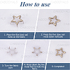 200Pcs Iron Studs Rivets IFIN-CY0001-01P-6