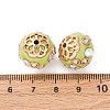 Handmade Resin Indonesia Round Beads IPDL-P005-07KCG-01-3
