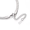 4MM 304 Stainless Steel Herringbone Chains Necklaces NJEW-N058-02P-3