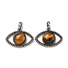 Natural Tiger Eye Pendants G-G147-07AS-06-1