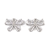 Brass Micro Pave Clear Cubic Zirconia Charms LS-KK-L212-14P-1