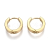 304 Stainless Steel Huggie Hoop Earrings EJEW-O087-09H-1
