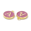 Golden Plated Alloy Enamel Charms ENAM-XCP0001-13A-3