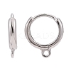 Anti-Tarnish Rhodium Plated 925 Sterling Silver Hoop Earrings STER-K168-042P-7
