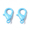 40Pcs Spray Painted Eco-Friendly Alloy Lobster Claw Clasps PALLOY-YW0001-24-NR-3
