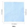 15Pcs Faux Suede Fabric Square Silver Polishing Cloth AJEW-FS0001-46-3