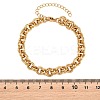 304 Stainless Steel Double Link Chain Bracelets for Women SA-H001-23G-4