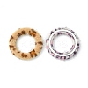 Cloth Fabric/Faux Mink Fur Covered Linking Rings WOVE-X0001-30A-2