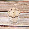 4 Sets Flower Wooden Wick Holder Kit WOOD-DR0001-03A-3