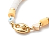 Stretch & Beaded & Link Chain Bracelets Sets BJEW-JB06563-01-5
