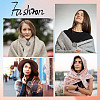 5Pcs 5 Style Vintage Flower Alloy Sweater Shawl Clips Brooches Set AJEW-GF0007-23-7
