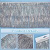 Polyester & Aluminum Foil Fringe Trimmings DIY-WH0588-03B-4