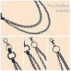 1Pc Alloy Double Layer Chain Belts for Pants AJEW-GF0011-93B-6