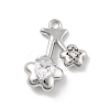 Brass Micro Pave Cubic Zirconia Pendants KK-D283-15P-1