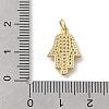 Brass Micro Pave Cubic Zirconia Pendants KK-D431-073B-G-3