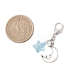 Transparent Acrylic with Glass Pendant Decorations HJEW-JM04643-3