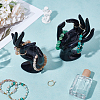 2Pcs Plastic Mannequin Hand Jewelry Display Holder Stands RDIS-UN0001-02B-4