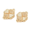 Brass Textured Connector Charms KK-F906-14G-2