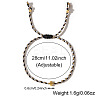 Mother's Day Adjustable Brass Bead Braided Bead Bracelets YE2550-8-2