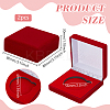 Square EVA Covered with Velveteen Commemorative Coin Storage Cases with Sponge Inside CON-WH0201-005C-2