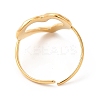 Ion Plating(IP) 201 Stainless Steel Open Cuff Ring LS-RJEW-E063-51G-3