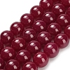 Lab Grown Red Corundum Beads Strands G-L634-B03-12mm-2