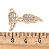 Alloy Crystal Rhinestone Pendants PALLOY-E775-13G-3