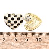 Alloy Enamel Stud Earrings LS-EJEW-Z113-01G-A-3