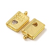 Real 18K Gold Plated Rack Plating Brass Micro Pave Cubic Zirconia Pendants KK-R153-03G-2