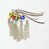 Tibetan Style Tassel Bookmarks/Hairpins AJEW-JK00051-1