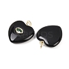 Natural Obsidian Pendants G-Z134-04F-2