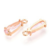 Faceted Glass Pendants GLAA-T010-004H-2
