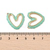 304 Stainless Steel Enamel Pendants STAS-P380-08G-02-3