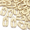 Alloy Hammered Pendants PALLOY-S132-015-2