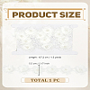 1.5Yards Flower Polyester Embroidery Lace Ribbon OCOR-LP0003-48-2