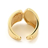 Clear Cubic Zirconia Open Cuff Ring RJEW-L121-025G-3