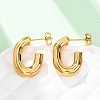 201 Stainless Steel Half Hoop Earrings EJEW-C501-16G-A-4